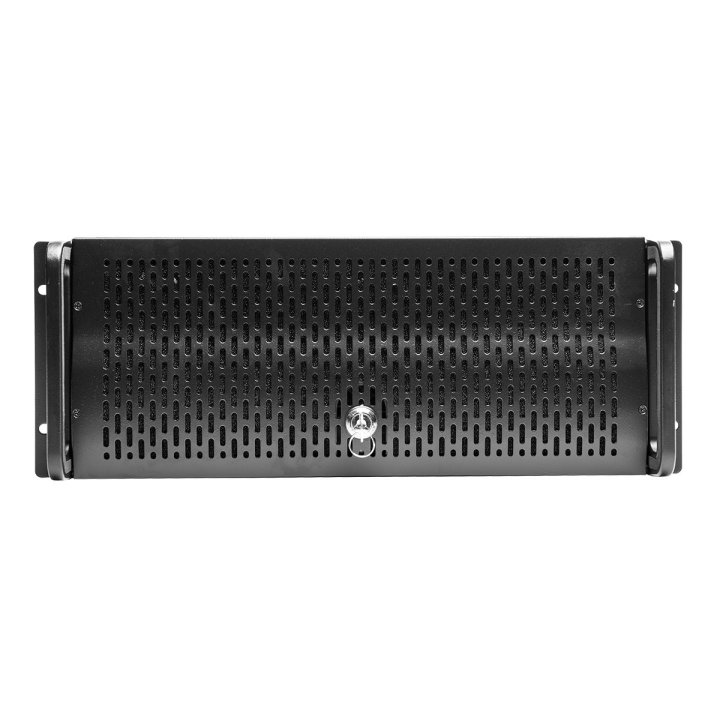(km0) Caja Rack 19" 4u Unykach Uk4129 Frontal De Rejilla Con Llave Filtro Antipolvo Cash30