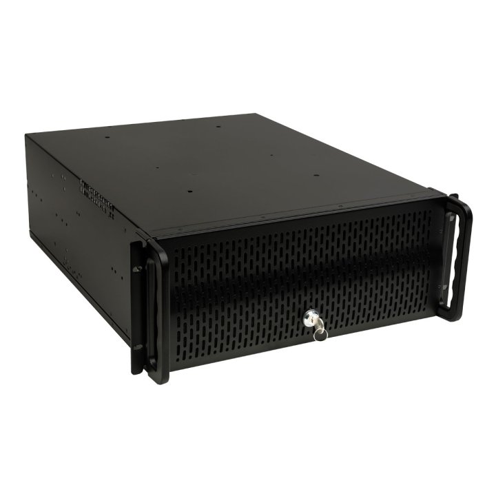 (km0) Caja Rack 19" 4u Unykach Uk4129 Frontal De Rejilla Con Llave Filtro Antipolvo Cash30