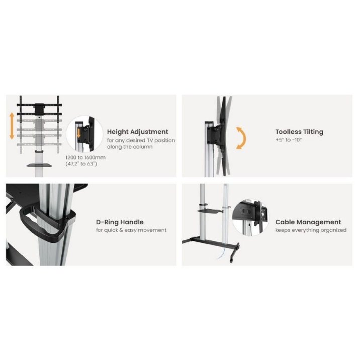 Soporte De Suelo Con Ruedas Equip Para...