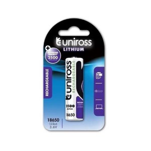 Pilas Lr 18650 Recargable Uniros 2500mah 3,6v Protected...
