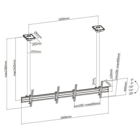 Soporte De Techo Profesional Equip 650373 Para...