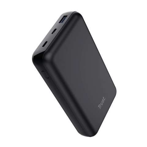 Bateria Externa Trust Laro 100w 20000mah -1 Usb-a Y 2 Usb-c Para Portatil Negro