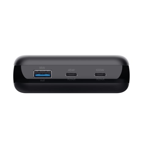Bateria Externa Trust Laro 100w 20000mah -1 Usb-a Y 2 Usb-c Para Portatil Negro