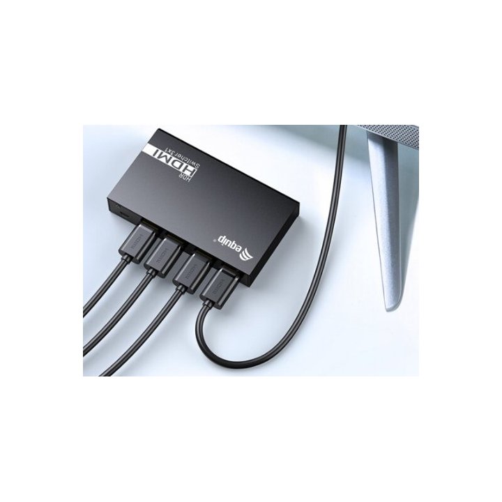 Switch Hdmi 2.0 4k 3x1 Alimentacion Por Usb Equip