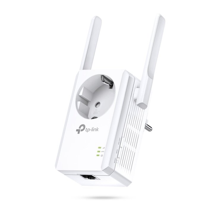 Range Extender Wifi Tp-link Wa860re De Pared 300mb Passthrough 1pto Lan Wps 2 Antenas Fijas