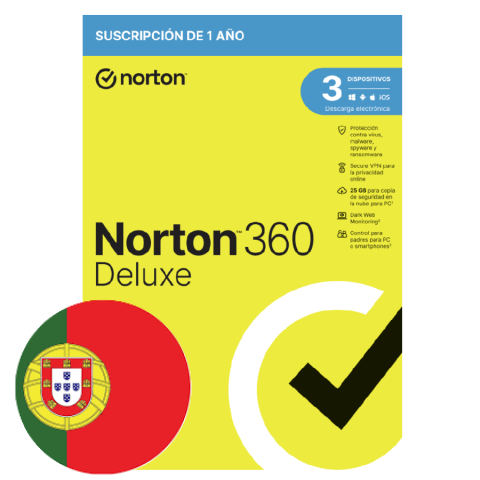 Norton 360 Deluxe 25gb 1 User 3 Device 1year Portugues **l. Electronica
