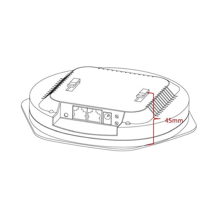 Punto De Acceso Interior Wifi Level One Wap-6111 300m Punto De Acceso Interior Poe Para Techo Level One Ref. Wap-6111