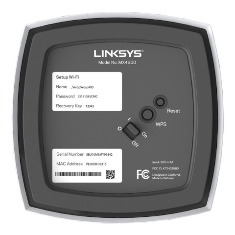 Punto De Acceso Interior Mesh Wifi 6 Linksys Mx12600-eu Mx12600 Ax4200 Tri Band 3-pack 4.2 Gbps 1,4 Ghz
