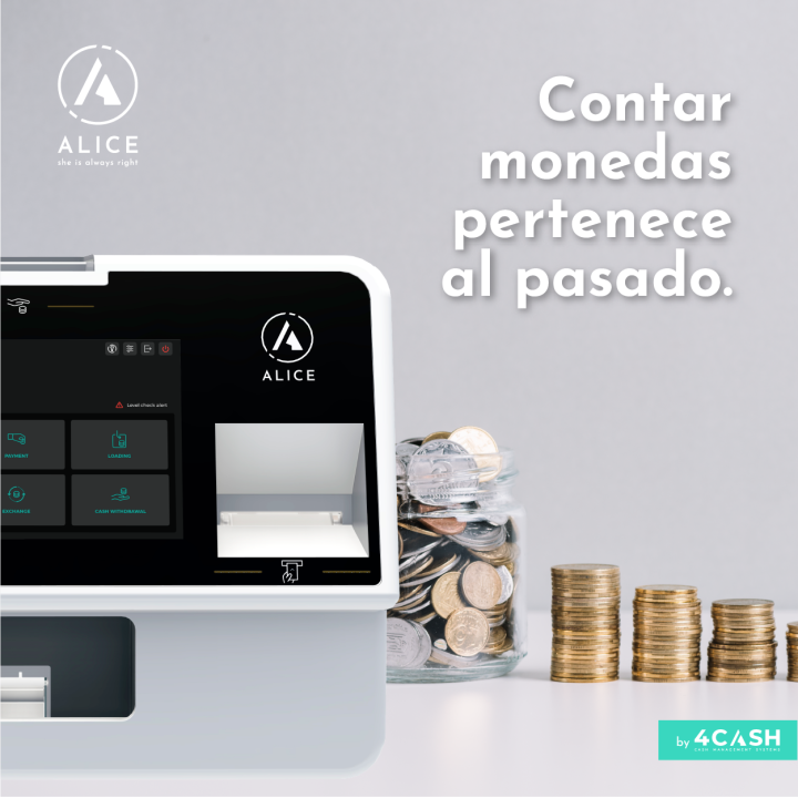 Maquina De Autocobro Alice Blanca 