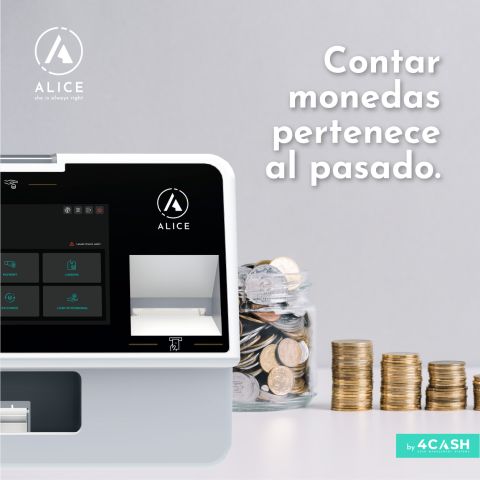 Maquina De Autocobro Alice Blanca 