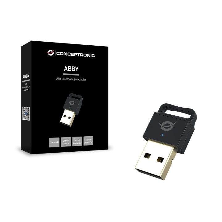Adaptador Conceptronic Usb Bluetooth 5.0 Nano Alcance 20m Abby06b