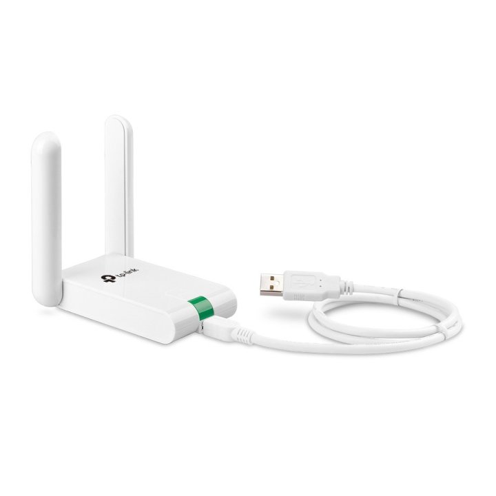 Usb Wifi Tp-link Wn822n 300mb Alta Ganancia 2 Antenas Fijas Cable De Extension Usb