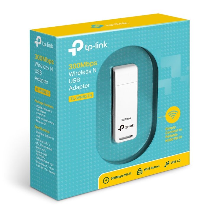 Usb Wifi Tp-link Wn821n 300mb 2 Antenas Internas