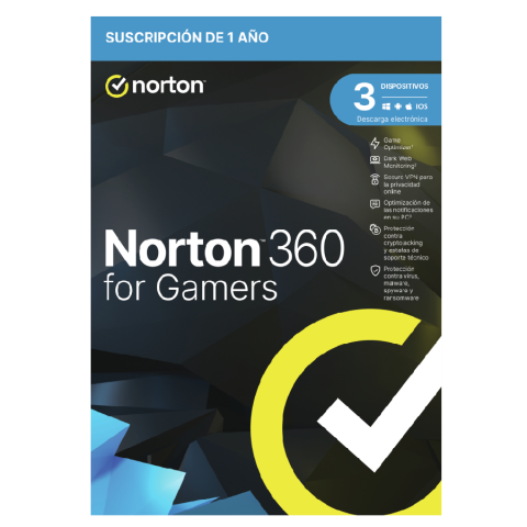 Norton 360 For Gamers 50gb Es 1 User 3 Device 12mo **l. Electronica