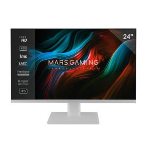 (km0) Monitor 24" Dp Hdmi Mars Gaming Mv24 Ips Fhd 120hz 1ms 250cd m² Vesa 100x100 Blanco Cash30