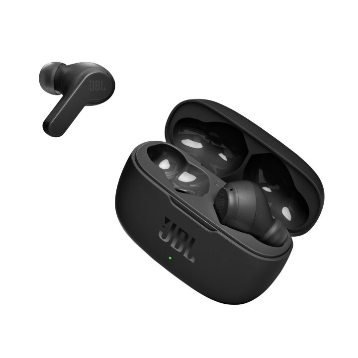 Auricular Intrauditivo Bluetooth Jbl True Wireless Wave W200tws Black Mic Integrado Bt 5.0 Deep Bass