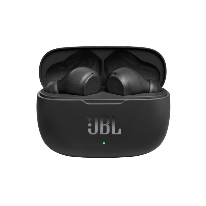Auricular Intrauditivo Bluetooth Jbl True Wireless Wave W200tws Black Mic Integrado Bt 5.0 Deep Bass