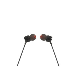 Auricular Intrauditivo Jbl Tune T110 Black Microfono Integrado Jack 3.5mm Pure Bass Cable Plano