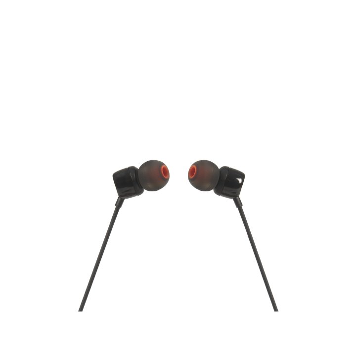 Auricular Intrauditivo Jbl Tune T110 Black Microfono Integrado Jack 3.5mm Pure Bass Cable Plano