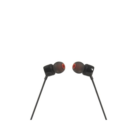 Auricular Intrauditivo Jbl Tune T110 Black Microfono Integrado Jack 3.5mm Pure Bass Cable Plano