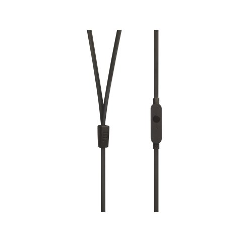 Auricular Intrauditivo Jbl Tune T110 Black Microfono Integrado Jack 3.5mm Pure Bass Cable Plano