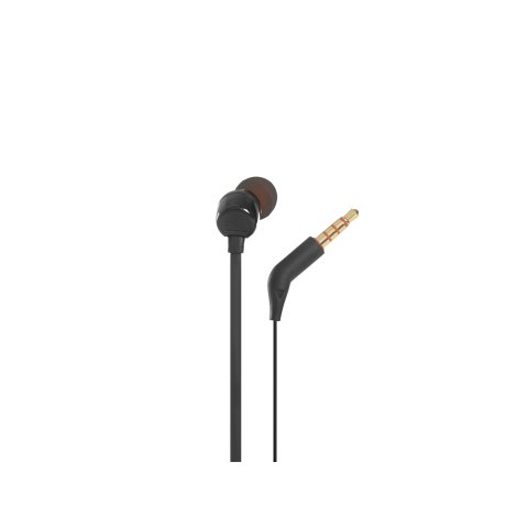 Auricular Intrauditivo Jbl Tune T110 Black Microfono Integrado Jack 3.5mm Pure Bass Cable Plano