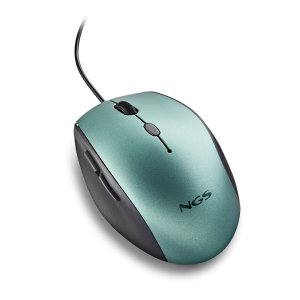Mouse Ngs Ergo Moth Ice Con Cable Y Botones Silenciosos. Adaptador Usb A Tipo C 2