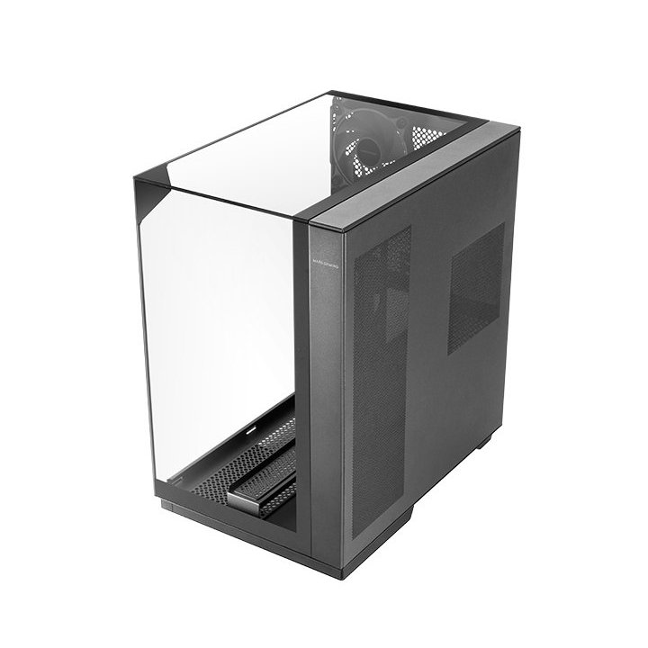 Caja Atx Semitorre Gaming Mars Gaming Mc3gf Triple Cristal Templado Argb Gpu 383mm 1x3.5 3x2.5 Negro