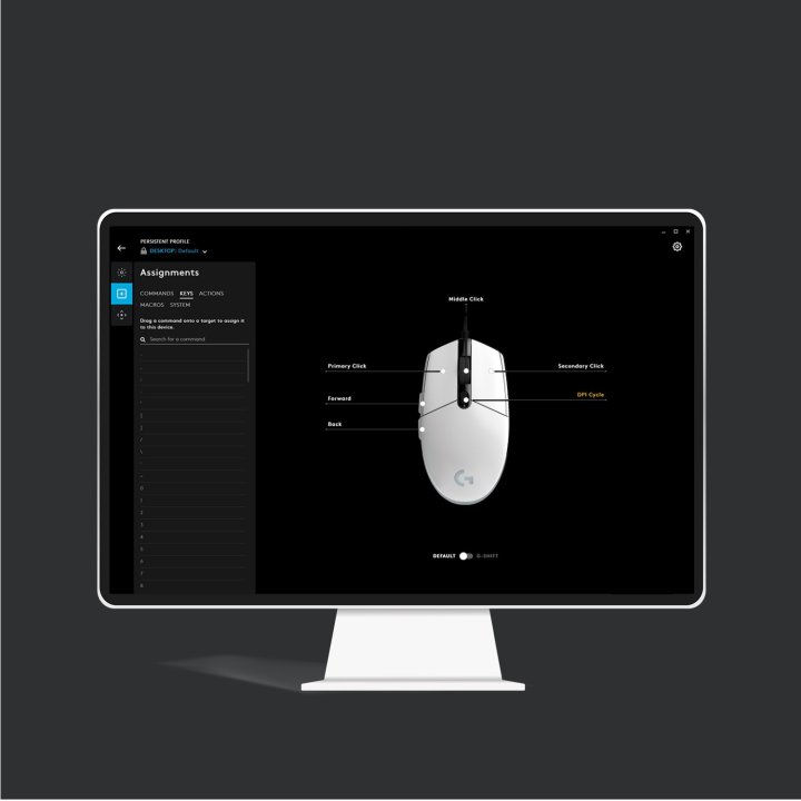 Mouse Logitech G203 Lightsync Rgb 8000dpi 6 Botones Color Blanco