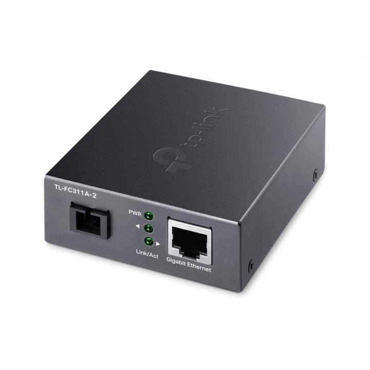 Convertidor De Fibra Tp-link Fc311a-2 Single-mode Gigabit Bidireccional De 1p Rj45 10 100 1000 A 1p Sc Port Gigabit Cobertura