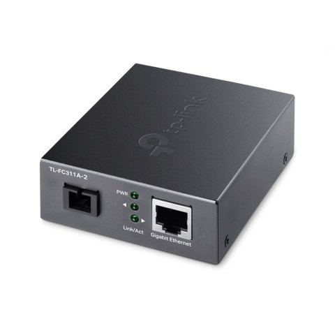 Convertidor De Fibra Tp-link Fc311a-2 Single-mode Gigabit Bidireccional De 1p Rj45 10 100 1000 A 1p Sc Port Gigabit Cobertura