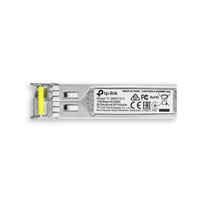 Transceiver Tp-link Sm321a-2 Bidireccional Wdm Giga Monomodo Lc Tx 1550nm rx 1310nm Hasta 2km