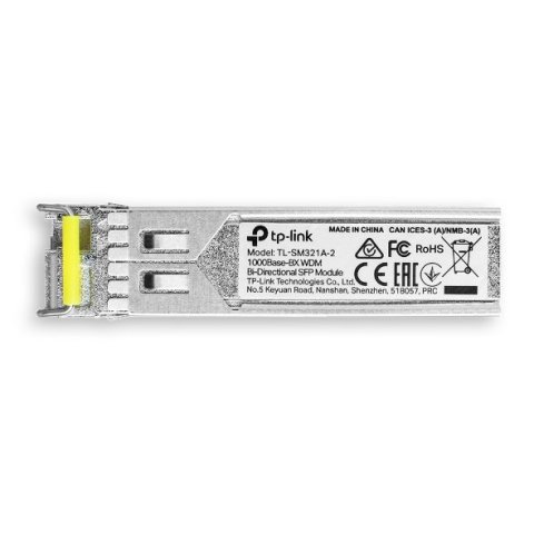 Transceiver Tp-link Sm321a-2 Bidireccional Wdm Giga Monomodo Lc Tx 1550nm rx 1310nm Hasta 2km