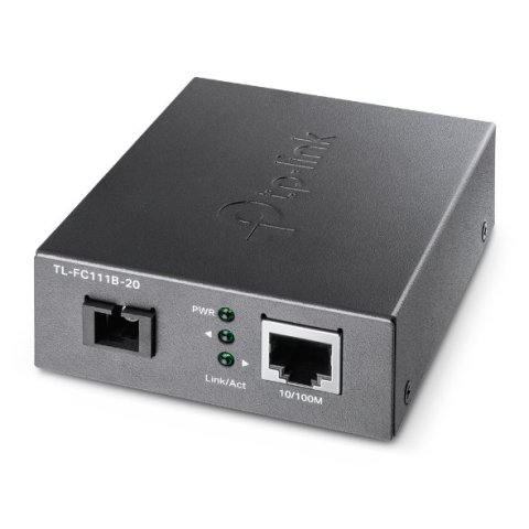 Convertidor De Fibra Tp-link Fc111b-20 Single-mode Sc Wdm Bidireccional De 1p Rj45 10 100 A 1p Sc Port 100mbps