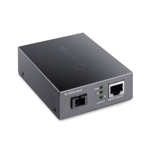 Convertidor De Fibra Tp-link Fc311b-2 Single-mode Gigabit Bidireccional De 1p Rj45 10 100 1000 A 1p Sc Port Gigabit Cobertura 2