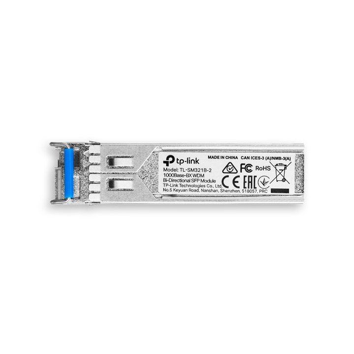Transceiver Tp-link Sm321b-2 Bidireccional Wdm Giga Monomodo Lc Tx 1310nm rx 1550nm Hasta 2km
