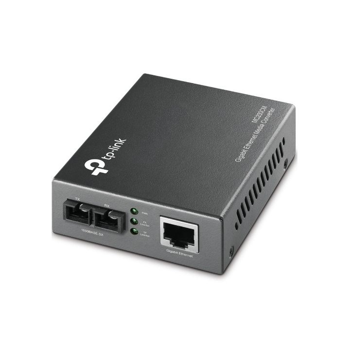 Convertidor Fibra Tp-link Mc200cm Rj45 Giga A Fibra Multimodo Sc 1000mb Fullduplex Hasta 550m Montaje En Chasis