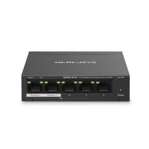 Switch No Gestionable Mercusys Ms105gp 5p 10 100 1000 De Estos 4p Poe+ 65w Ethernet Mini Desktop