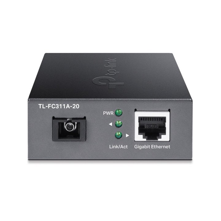 Convertidor De Fibra Tp-link Fc311a-20 Single-mode Gigabit Bidireccional De 1p Rj45 10 100 1000 A 1p Sc Port Gigabit Cobertur