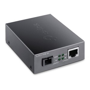 Convertidor De Fibra Tp-link Fc111pb-20 Single-mode Sc Wdm Bidireccional De 1p Rj45 10 100 Poe A 1p Sc Port 100mbps 2