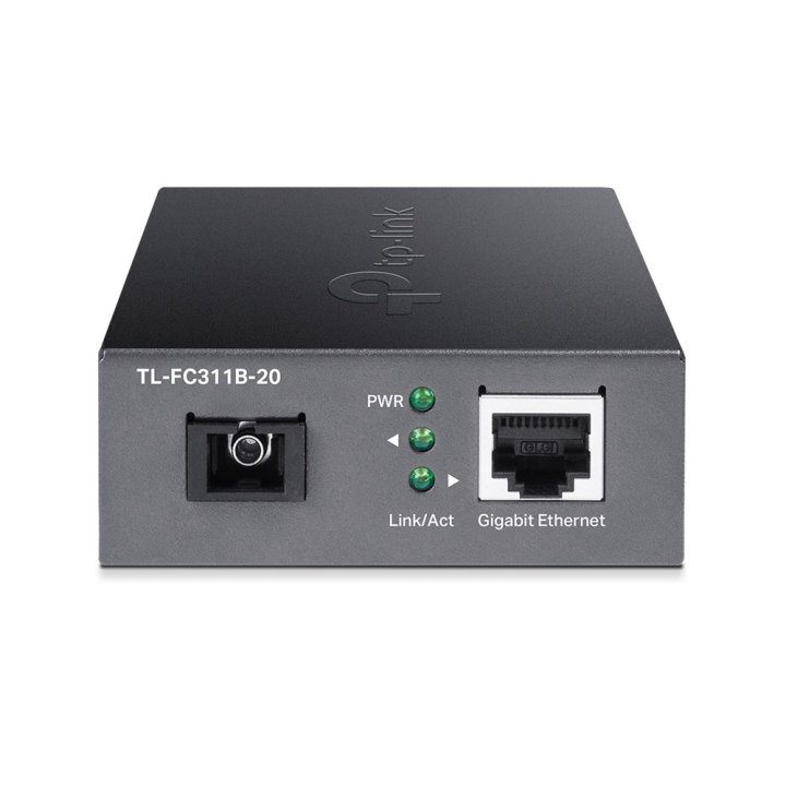 Convertidor De Fibra Tp-link Fc311b-20 Single-mode Gigabit Bidireccional De 1p Rj45 10 100 1000 A 1p Sc Port Gigabit Cobertur