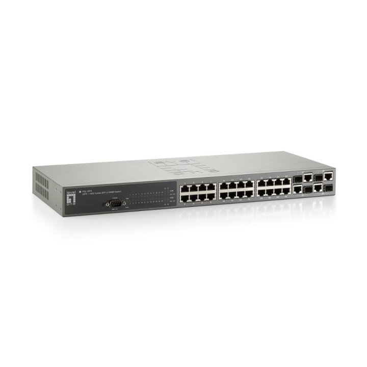 Switch Level One Gestionable L2 24p 10 100 + 4p Gigabit Combo