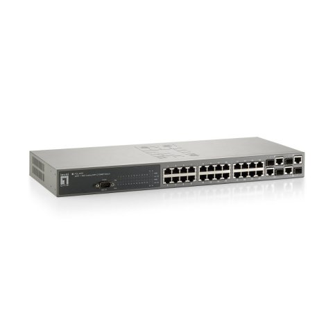 Switch Level One Gestionable L2 24p 10 100 + 4p Gigabit Combo