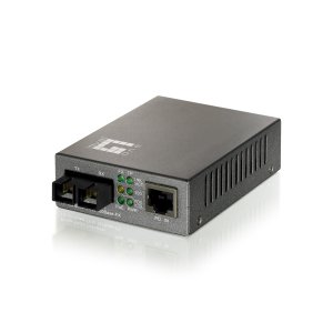 Conversor Fibra Optica Level One 10 100tx A 100fx Sc Con Poe (20km)