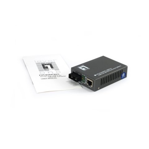 Conversor Fibra Optica Level One 10 100tx A 100fx Sc Con Poe (20km)