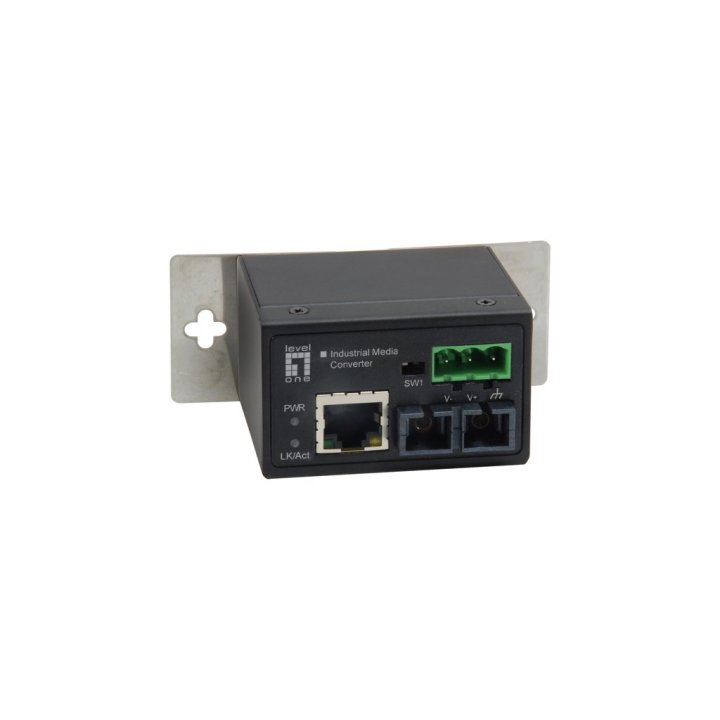 Conversor De Medios Level One Rj45 A Sc Mono Modo Industrial Iec-4301