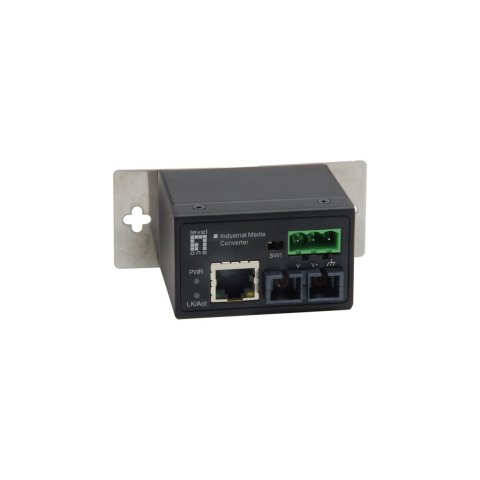 Conversor De Medios Level One Rj45 A Sc Mono Modo Industrial Iec-4301