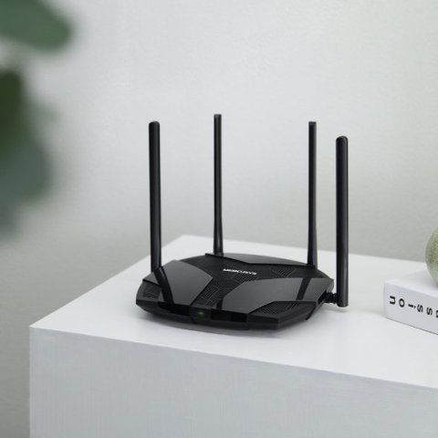 Router Wifi 6 Dualband Mercusys Mr80x Wifi 6 Ax3000 4p Gigabit 4 Antenas De Alta Ganancia
