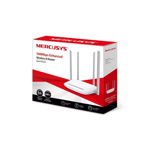 Router Wifi N Mercusys Mw325r Wifi N 300mbps 3 Puertos Lan 1 Puerto Wan 4 Antenas De 5dbi