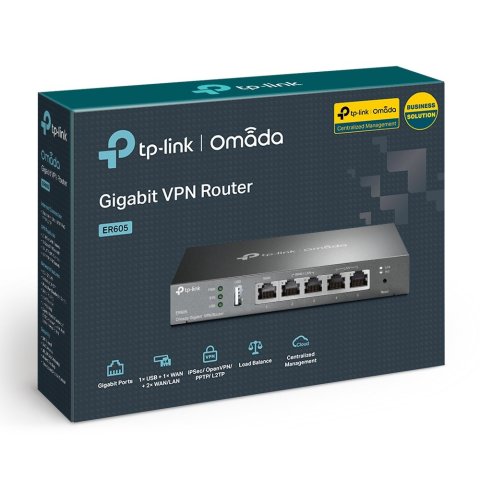 Router Vpn Tp-link Er605 (tl-r605) Safe Stream 5p Gigabit Multi-wan